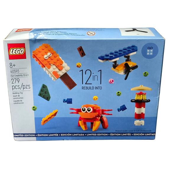 LEGO Fun Creativity 12-in-1 40593 279 Building Toy Pieces Place Sailboat Cabin & - Picture 1 of 7